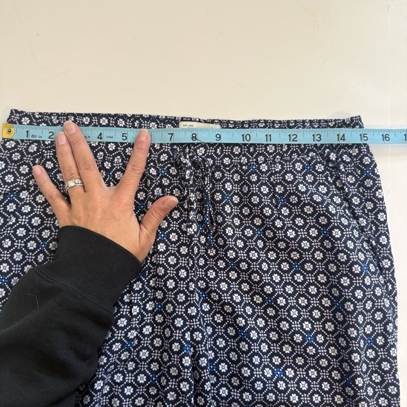 Abercrombie & Fitch Blue White Pull On Stretch Waist Lightweight Joggers Pants - Picture 11 of 11